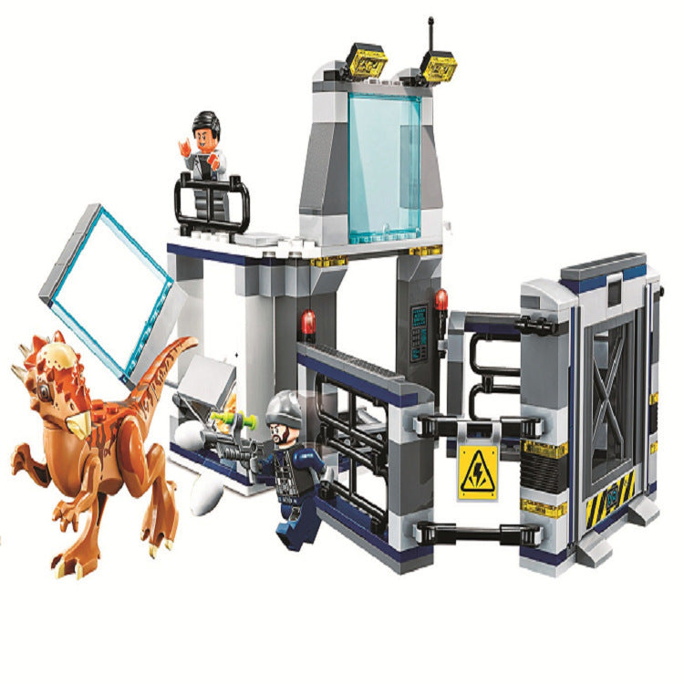 Jurassic dinosaur building block toy