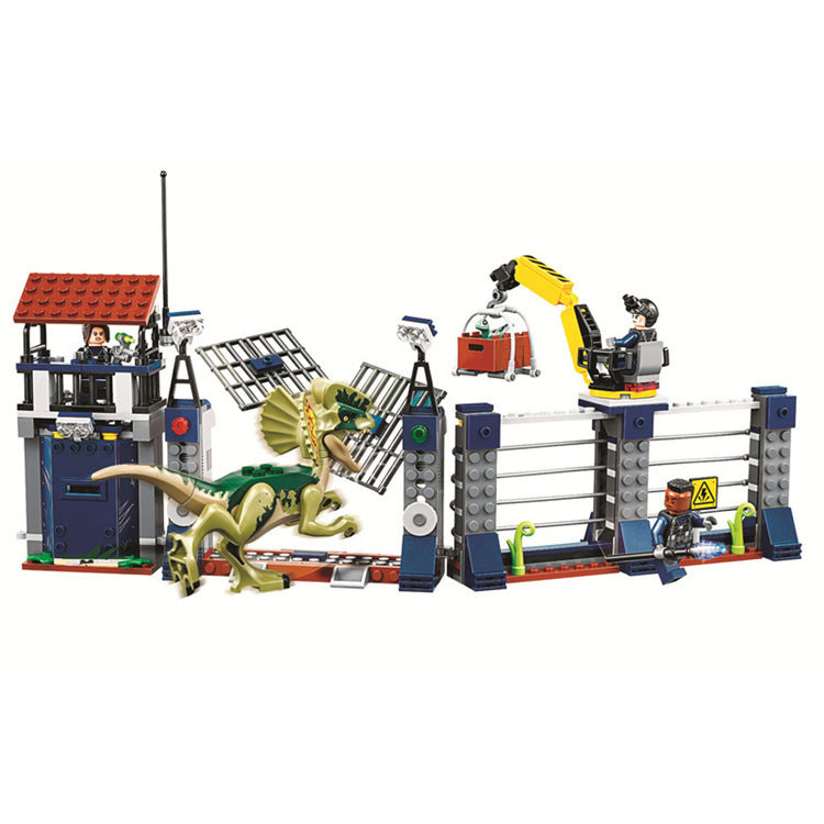Jurassic dinosaur building block toy