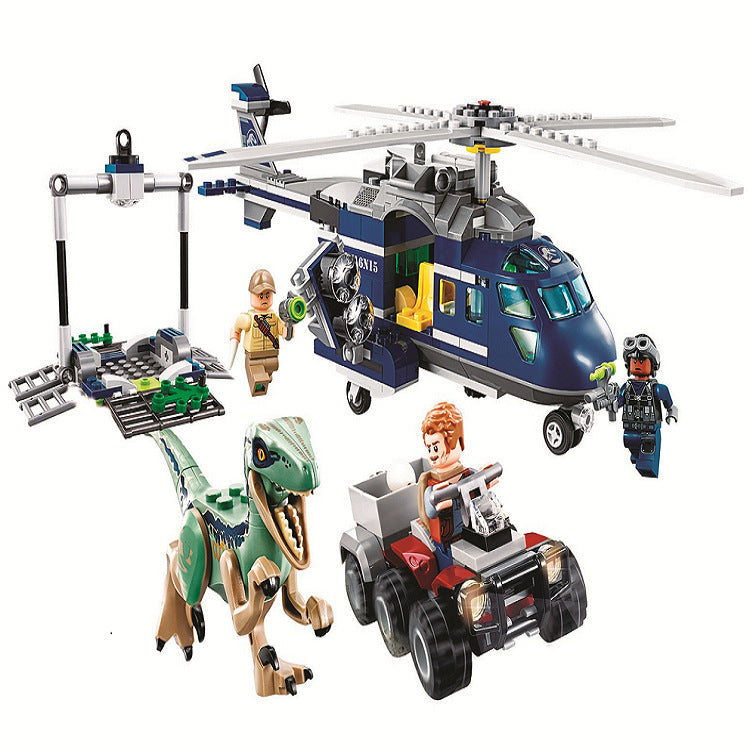 Jurassic dinosaur building block toy