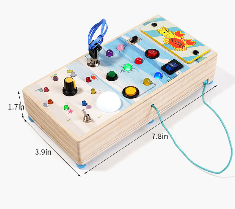 Nordic Baby Wooden Steering Wheel Puzzle Toy
