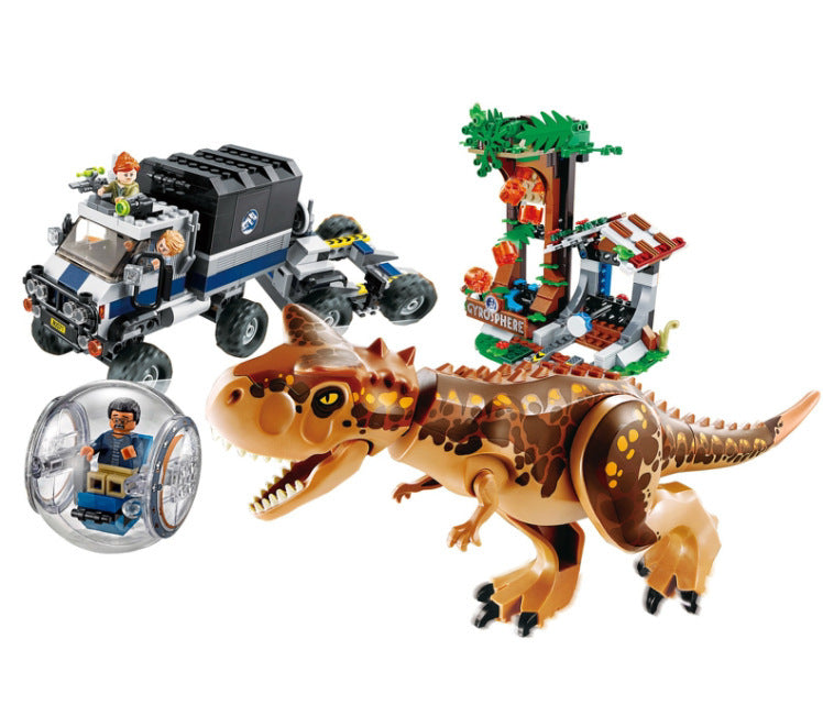 Jurassic dinosaur building block toy