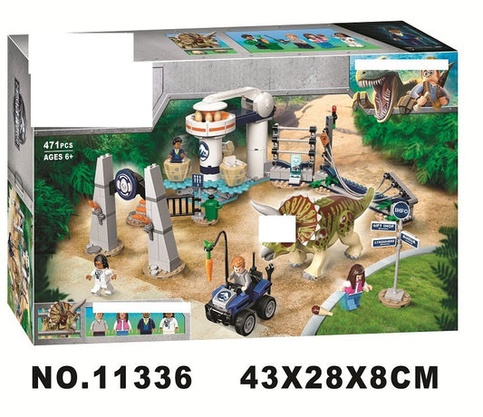 Jurassic dinosaur building block toy